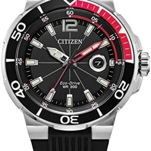 Citizen Men's Eco-Drive Sport Luxury Endeavor 3-Hand Date Stainless Steel Watch, Luminous, 47mm