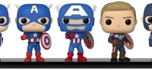 Funko Pop! Marvel: Year of The Shield - Captain America Through The Ages 5 Pack, Amazon Exclusive