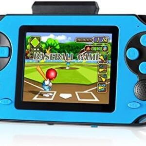 TaddToy 16 Bit Handheld Game Console for Kids Adults, 3.0'' Large Screen Preloaded 230 HD Classic Retro Video Games with USB Rechargeable Battery & 3 Game Cartridges for Birthday Gift for Kids 4-12
