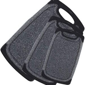 KIMIUP Kitchen Cutting Board (Set of 3),Professional Chopping Boards Sets,Dishwasher Safe Cutting Boards With Juice Grooves & Carrying Handle & No BPA