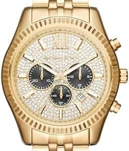Michael Kors Lexington Men's Watch, Stainless Steel Bracelet Watch for Men