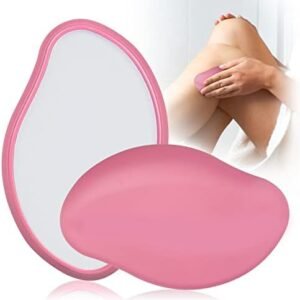 NOBVEQ Crystal Hair Eraser,Reusable Crystal Hair Remover Magic Painless Exfoliation Hair Removal Tool, Magic Hair Eraser for Back Arms Legs Fast & Easy Crystal Hair Eraser for Women and Men (Pink)