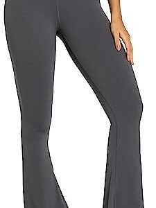 Sunzel Flare Leggings, Crossover Yoga Pants with Tummy Control, High-Waisted and Wide Leg