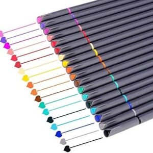 iBayam Journal Planner Pens Colored Pens Fine Point Markers Fine Tip Drawing Pens Fineliner Pen for Bullet Journaling Writing Note Taking Calendar Coloring Art Office School Supplies, 18-Pack