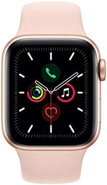 Apple Watch Series 5 (GPS + Cellular, 40MM) - Gold Aluminum Case with Pink Sport Band (Renewed) - Image 2