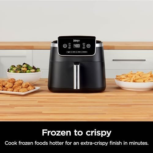Ninja Air Fryer Pro 4-in-1 with 5 QT Capacity, Air Fry, Roast, Reheat, Dehydrate, Air Crisp Technology with 400F for hot, crispy results in just minutes, Nonstick Basket & Crisper Plate, Grey, AF141 - Image 6