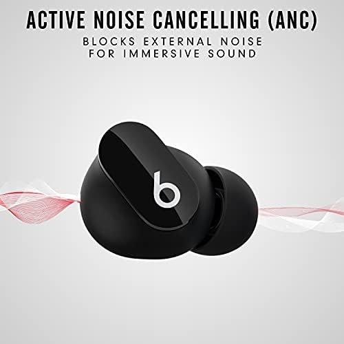 Beats Studio Buds - True Wireless Noise Cancelling Earbuds - Compatible with Apple & Android, Built-in Microphone, IPX4 Rating, Sweat Resistant Earphones, Class 1 Bluetooth Headphones - Black - Image 2