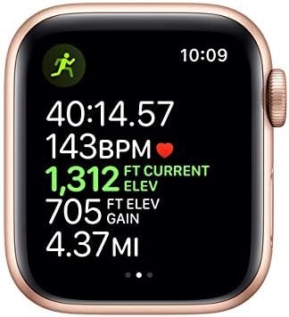 Apple Watch Series 5 (GPS + Cellular, 40MM) - Gold Aluminum Case with Pink Sport Band (Renewed) - Image 4