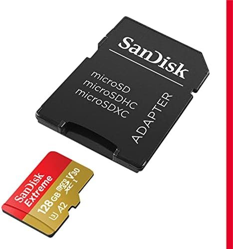 SanDisk 128GB Extreme microSDXC UHS-I Memory Card with Adapter - Up to 190MB/s, C10, U3, V30, 4K, 5K, A2, Micro SD Card - SDSQXAA-128G-GN6MA - Image 2