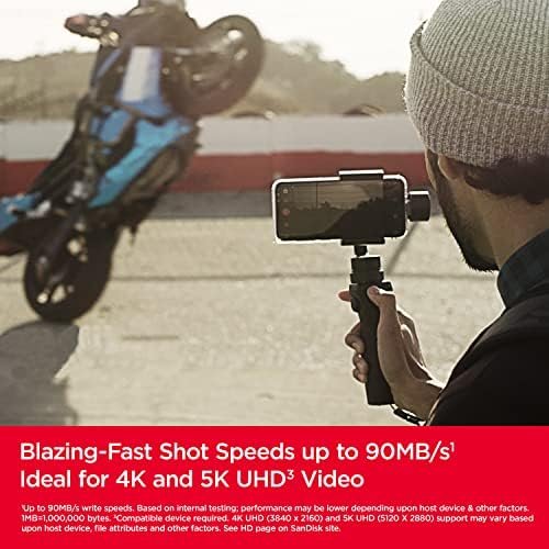 SanDisk 128GB Extreme microSDXC UHS-I Memory Card with Adapter - Up to 190MB/s, C10, U3, V30, 4K, 5K, A2, Micro SD Card - SDSQXAA-128G-GN6MA - Image 3