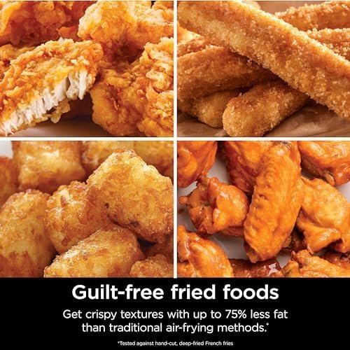 Ninja Air Fryer Pro 4-in-1 with 5 QT Capacity, Air Fry, Roast, Reheat, Dehydrate, Air Crisp Technology with 400F for hot, crispy results in just minutes, Nonstick Basket & Crisper Plate, Grey, AF141 - Image 8