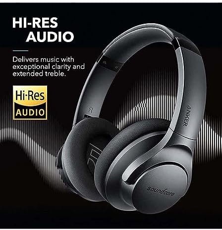 Soundcore Anker Life Q20 Hybrid Active Noise Cancelling Headphones, Wireless Over Ear Bluetooth Headphones, 60H Playtime, Hi-Res Audio, Deep Bass, Memory Foam Ear Cups, for Travel, Home Office - Image 4