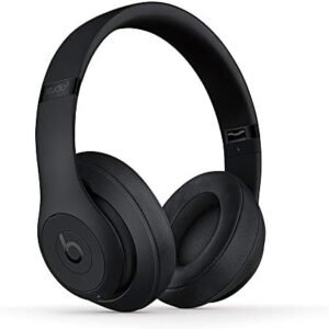 Beats Studio3 Wireless Noise Cancelling Over-Ear Headphones - Apple W1 Headphone Chip, Class 1 Bluetooth, 22 Hours of Listening Time, Built-in Microphone - Matte Black