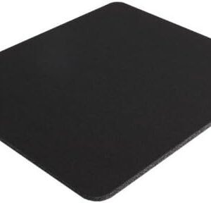 Belkin Large Mouse Pad, 8 Inch by 9 Inch, for Computer or Gaming Mouse Pad, Non-slip Base, Neoprene Backing and Jersey Surface for Smooth Mouse Control and Pinpoint Accuracy (Black)