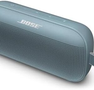Bose SoundLink Flex Bluetooth Speaker, Portable Speaker with Microphone, Wireless Waterproof Speaker for Travel, Outdoor and Pool Use, Stone Blue