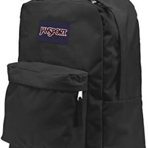 JanSport SuperBreak One Backpacks, Black - Durable, Lightweight Bookbag with 1 Main Compartment, Front Utility Pocket with Built-in Organizer - Premium Backpack