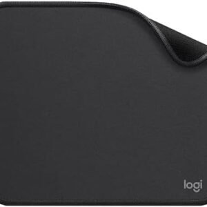 Logitech Mouse Pad - Studio Series, Computer Mouse Mat with Anti-Slip Rubber Base, Easy Gliding, Spill-Resistant Surface, Durable Materials, Portable, in a Fresh Modern Design, Graphite