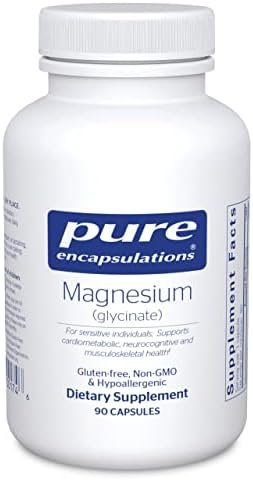 Pure Encapsulations Magnesium (Glycinate) - Supplement to Support Stress Relief, Sleep, Heart Health, Nerves, Muscles, and Metabolism* - with Magnesium Glycinate - 90 Capsules