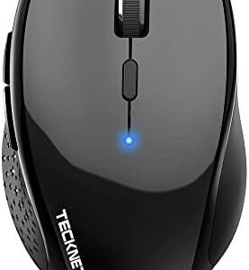 TECKNET Bluetooth Mouse, 3200 DPI Computer Mouse, 2-Year Battery Wireless Mouse 6 Adjustable DPI, 6 Buttons Compatible with Laptop/Windows/Computer