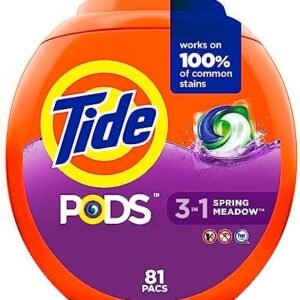 Tide PODS Laundry Detergent Soap Pods, Spring Meadow, 81 count