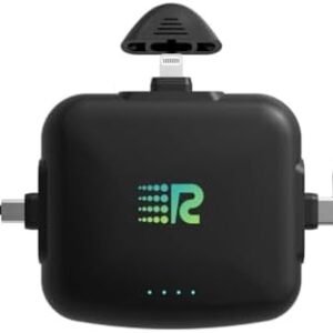 Universe Comet Portable Power Bank – 3200mah, 2.1A High-Speed Power Bank Fast Charging - Apple Lightning, Type C, Micro-USB Charges 3 Devices at a Time – Pre-Charged Portable Charger