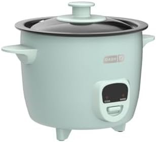DASH Mini Rice Cooker Steamer with Removable Nonstick Pot, Keep Warm Function & Recipe Guide, 5 Quart, for Soups, Stews, Grains & Oatmeal - Aqua - Image 4