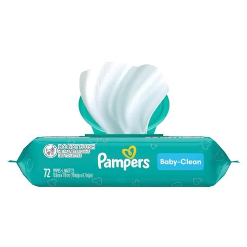 Pampers Baby Clean Wipes, Baby Fresh Scented, 1 Flip-Top Pack (72 Wipes Total) - Image 5