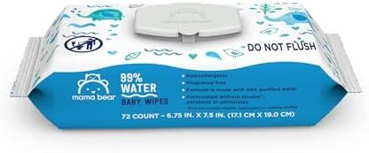 Amazon Brand - Mama Bear 99% Water Based Baby Wipes, Hypoallergenic for Sensitive Skin, Fragrance Free, 432 Count (6 Packs of 72) - Image 10