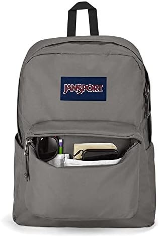 JanSport Superbreak Plus Backpack - Work, Travel, or Laptop Bookbag with Water Bottle Pocket - Graphite Grey - Image 4