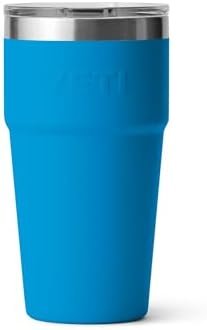 YETI Rambler 20 oz Stackable Tumbler, Stainless Steel, Vacuum Insulated with MagSlider Lid, Big Wave Blue - Image 5