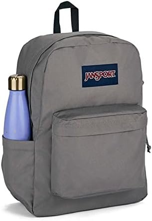 JanSport Superbreak Plus Backpack - Work, Travel, or Laptop Bookbag with Water Bottle Pocket - Graphite Grey - Image 2