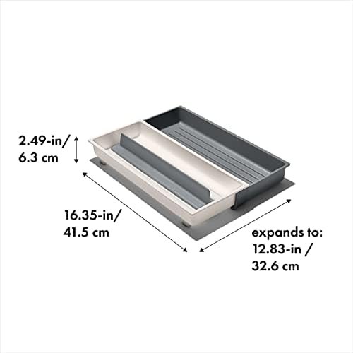 OXO Good Grips Kitchen Drawer, Expandable Long Tool Organizer, White - Image 2