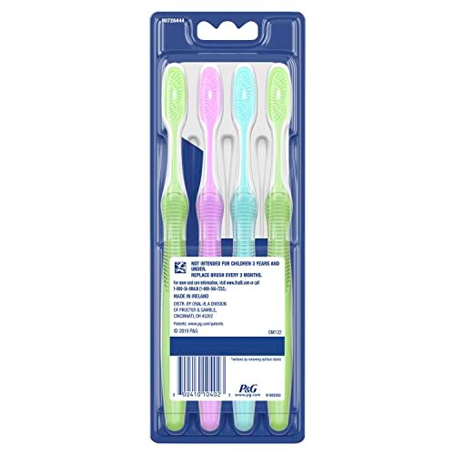 Oral-B Vivid Dual Action Whitening Toothbrushes, Soft, 4 Count (Packaging and Product Color May Vary) - Image 10