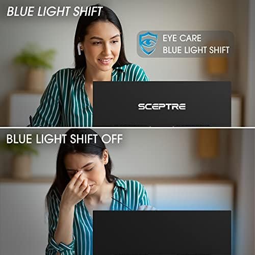 Sceptre 22 inch 75Hz 1080P LED Monitor 99% sRGB HDMI X2 VGA Build-In Speakers, Machine Black (E225W-19203R series) - Image 4