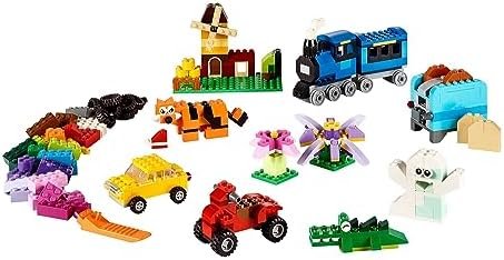 LEGO Classic Medium Creative Brick Box 10696 Building Toy Set - Featuring Storage, Includes Train, Car, and a Tiger Figure, and Playset for Kids, Boys, and Girls Ages 4-99 - Image 5