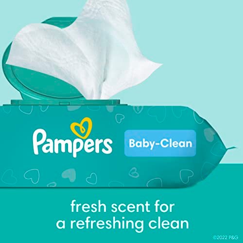 Pampers Baby Clean Wipes, Baby Fresh Scented, 12 Flip-Top Packs (864 Wipes Total) - Image 4