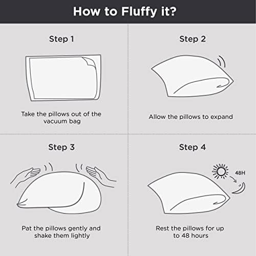 Bedsure Pillows Standard Size Set of 2 - Standard Size Bed Pillows 2 Pack Premium Down Alternative Hotel Pillows Set of 2- Soft and Supportive Dorm Pillows for Side and Back Sleeper - Image 7