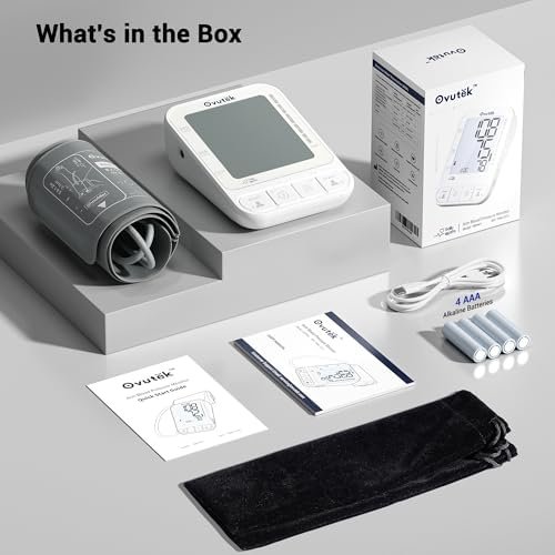 Blood Pressure Monitors for Home Use, 3 Users Blood Pressure Cuff with Large Backlit Display, BP Machine Cuff 8.7"-16.5", Accurate Home Blood Pressure Machine Upper Arm, Batteries/Type-C Cable - Image 7