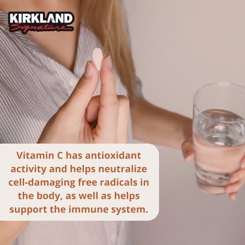 Kirkland Signature Vitamin C 500mg 2-Pack or 1000 Tangy Orange Chewable Tablets - Image 6