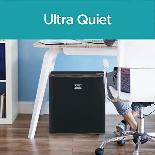 BLACK+DECKER BCRK17B Compact Refrigerator Energy Star Single Door Mini Fridge with Freezer, 1.7 Cubic Feet, Black - Image 8