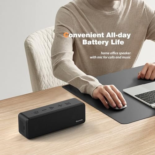 Raymate Bluetooth Speakers, 20W IPX7 Waterproof Speaker Wireless Bluetooth-V5.0, HiFi Stereo Sound, 1000mins Playtime, Portable Speaker for Home, Outdoor, Party - Image 4