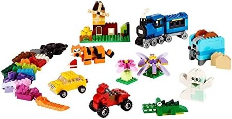 LEGO Classic Medium Creative Brick Box 10696 Building Toy Set - Featuring Storage, Includes Train, Car, and a Tiger Figure, and Playset for Kids, Boys, and Girls Ages 4-99 - Image 2