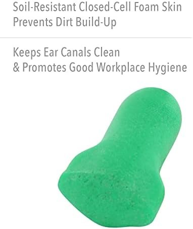Howard Leight by Honeywell Maximum Lite Low Pressure Disposable Foam Earplugs, 200-Pairs (LPF-1), Green - Image 3
