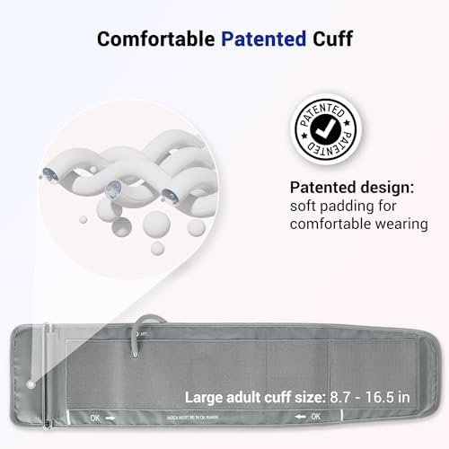 Blood Pressure Monitors for Home Use, 3 Users Blood Pressure Cuff with Large Backlit Display, BP Machine Cuff 8.7"-16.5", Accurate Home Blood Pressure Machine Upper Arm, Batteries/Type-C Cable - Image 5