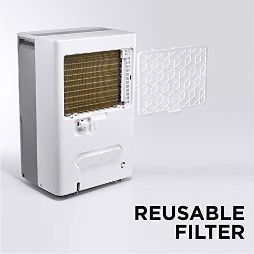 Midea 1,500 Sq. Ft. Energy Star Certified Dehumidifier With Reusable Air Filter 22 Pint - Ideal For Basements, Large & Medium Sized Rooms, And Bathrooms (White) - Image 10