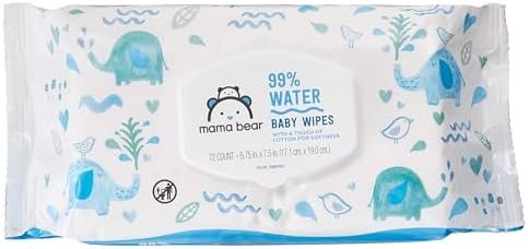 Amazon Brand - Mama Bear 99% Water Based Baby Wipes, Hypoallergenic for Sensitive Skin, Fragrance Free, 432 Count (6 Packs of 72) - Image 9