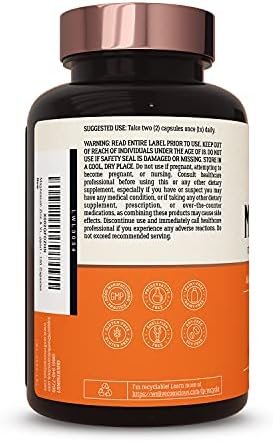 Magnesium Zinc & Vitamin D3 - Bioavailable Forms of Magnesium - Malate, Glycinate, Citrate - MagWell by Live Conscious | Bone & Heart Health, Immune System Support - 120 Capsules (2-Pack) - Image 9