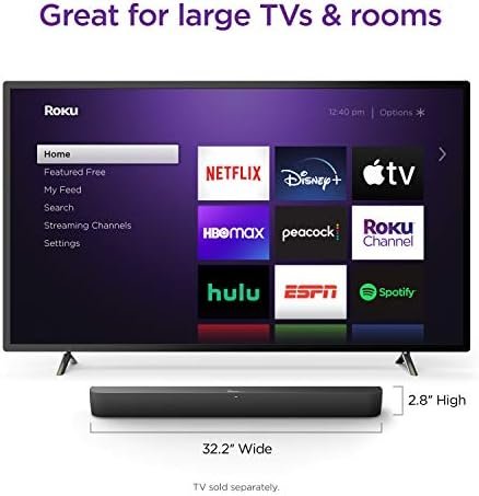 Roku Streambar Pro | 4K HDR Streaming Device & Cinematic Roku Soundbar All In One, Roku Voice Remote, Free & Live TV,Black - Image 11