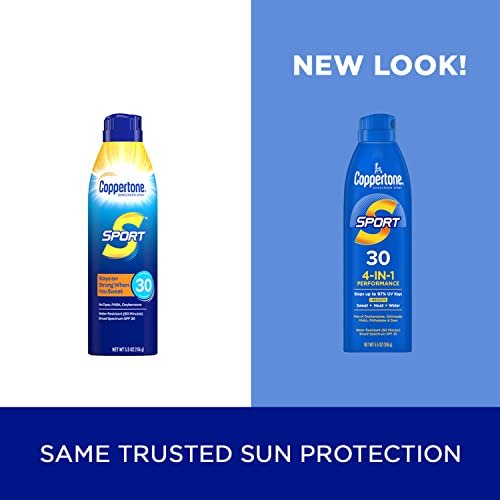 Coppertone SPORT Sunscreen Spray SPF 30, Water Resistant Spray Sunscreen, Broad Spectrum SPF 30 Sunscreen Pack, 5.5 Oz Spray, Pack of 2 - Image 2