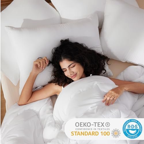 Bedsure Pillows Standard Size Set of 2 - Standard Size Bed Pillows 2 Pack Premium Down Alternative Hotel Pillows Set of 2- Soft and Supportive Dorm Pillows for Side and Back Sleeper - Image 5